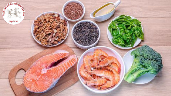 Các thực phẩm giàu canxi, vitamin, omega 3 tốt cho việc phục hồi tổ cấu trúc và chức năng rất tốt cho người bệnh thoái hóa cột sống cổ